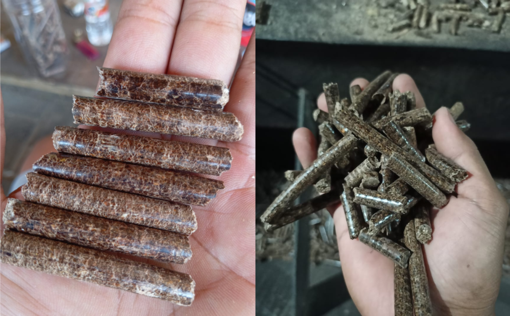 hasil wood pellet